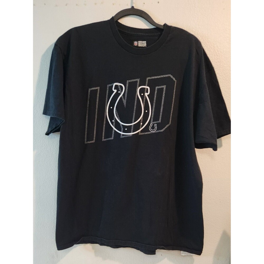 Colts   EXTRA LARGE Short Sleeve T Shirt BLACK